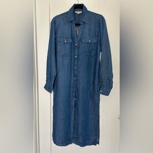 Knox Rose Indigo Denim Shirt Dress